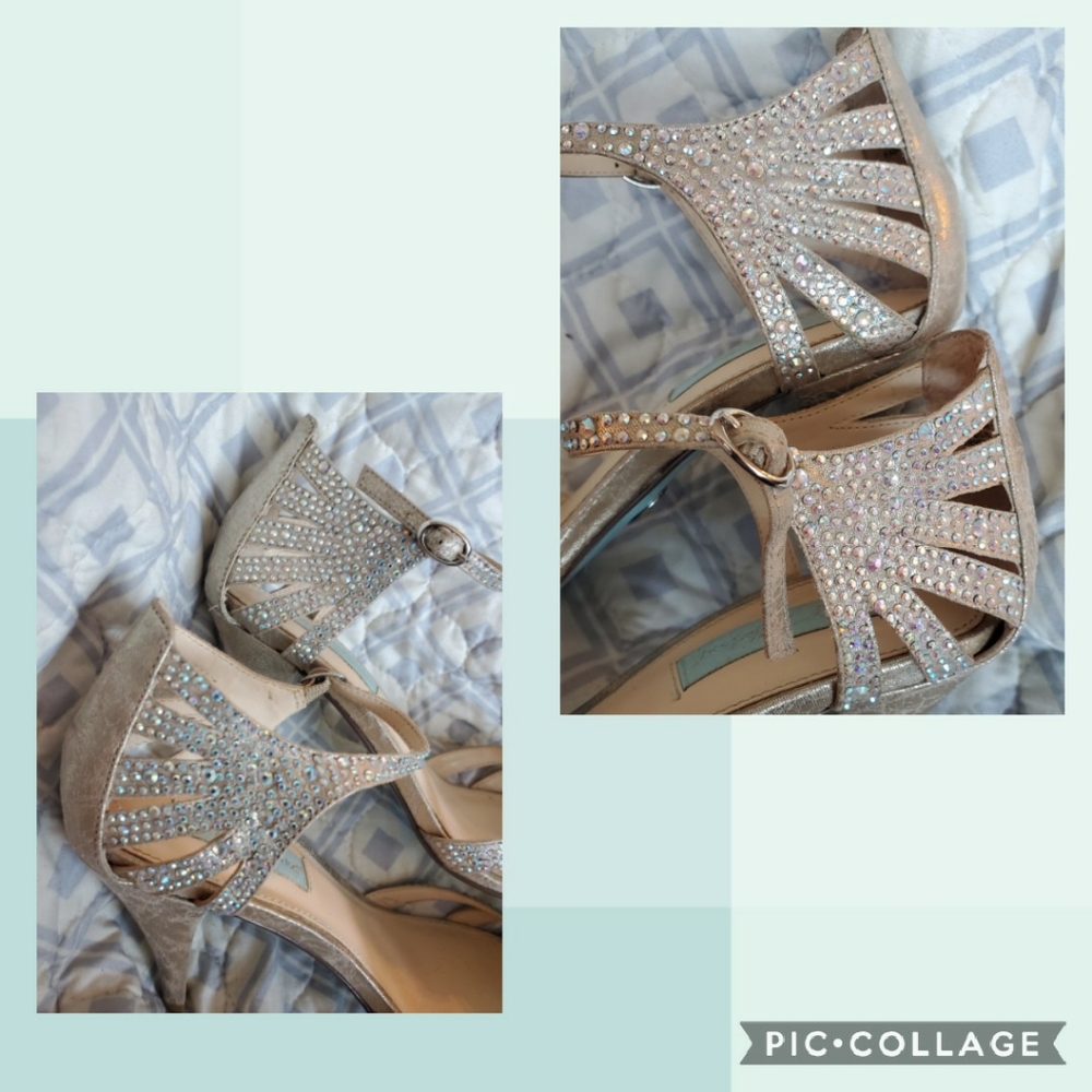 Betsey Johnson Sweet Rhinestone Ankle Strap - Picture 7 of 8